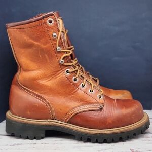 -- Red Wing | Vintage Irish Setter Sport Boots Brown Leather Lace-Up Women's 8